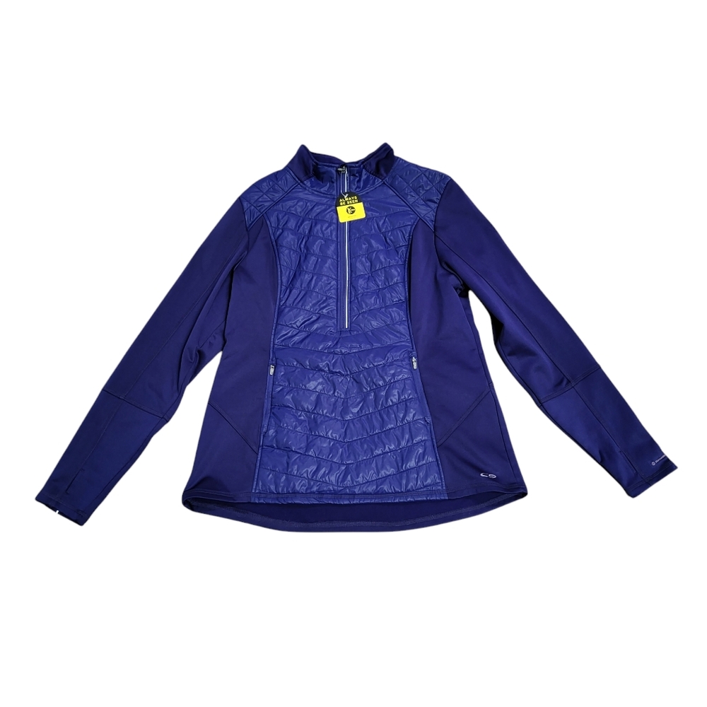 Champion Duo Jacket Women’s Purple Dry Half Zip Reflective Venture Warm Size XL
